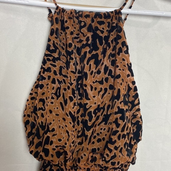 LULUS Intention Brown Leopard Burnout Velvet Print Dress - Picture 10 of 17